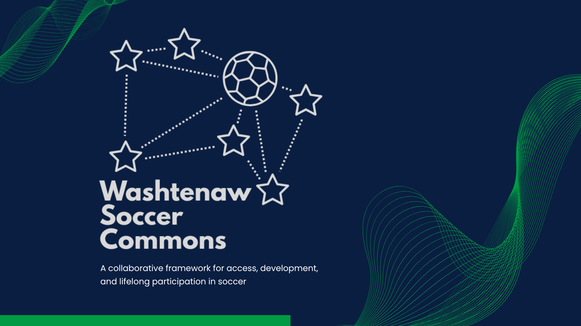 Complete cover of the Washtenaw Soccer Commons presentation